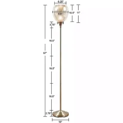 Frosted Starlight Golden Floor Lamp