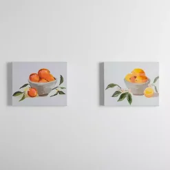 Fruit Bowls Canvas Art Prints, Set of 2