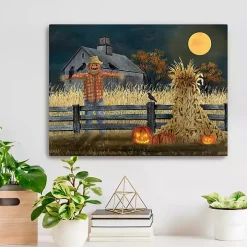 Full Moon Scarecrow Canvas Art Print, 18x24