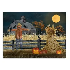 Full Moon Scarecrow Canvas Art Print, 24x32
