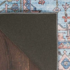 Fulton Blue Medallion Area Rug, 5x7