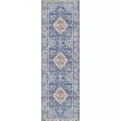 Fulton Blue Medallion Runner, 2x7
