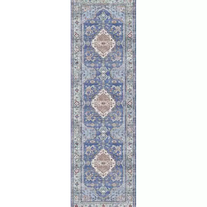 Fulton Blue Medallion Runner, 2x7