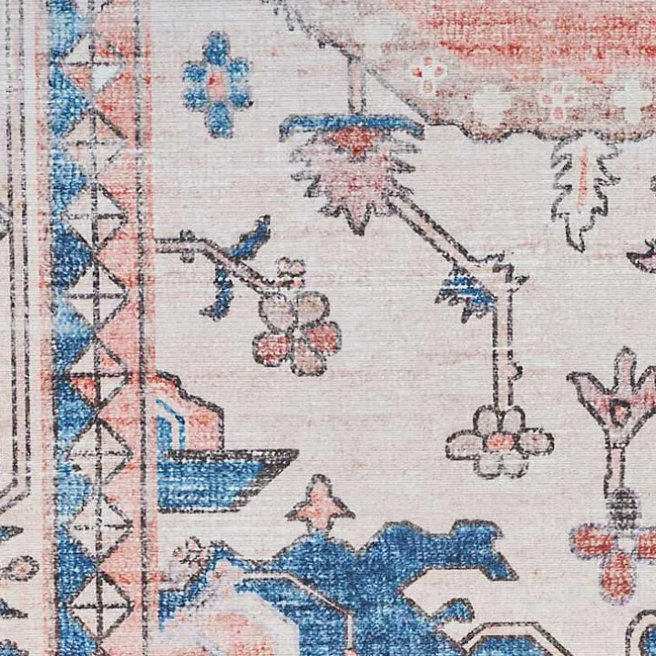 Fulton Coral Medallion Area Rug, 5x7