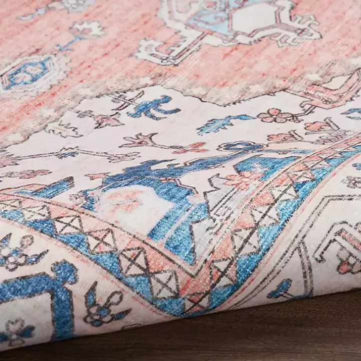 Fulton Coral Medallion Area Rug, 5x7