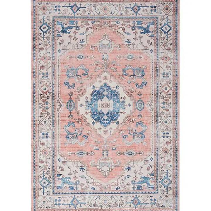 Fulton Coral Medallion Area Rug, 7x9