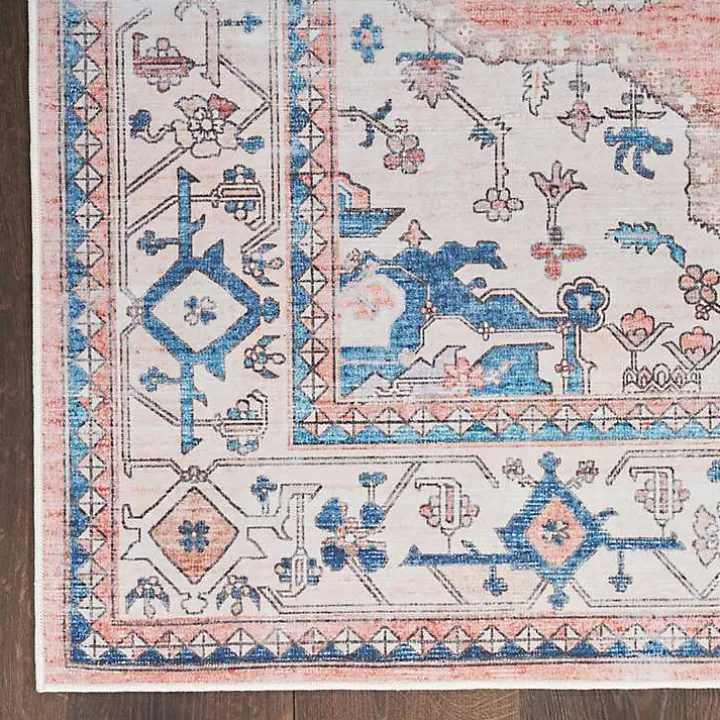 Fulton Coral Medallion Area Rug, 7x9