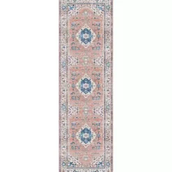 Fulton Coral Medallion Runner, 2x7