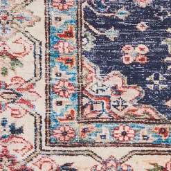 Fulton Navy Medallion Runner, 2x7