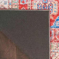 Fulton Red Traditional Runner, 2x7