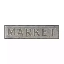 Galvanized Iron Market Wall Sign
