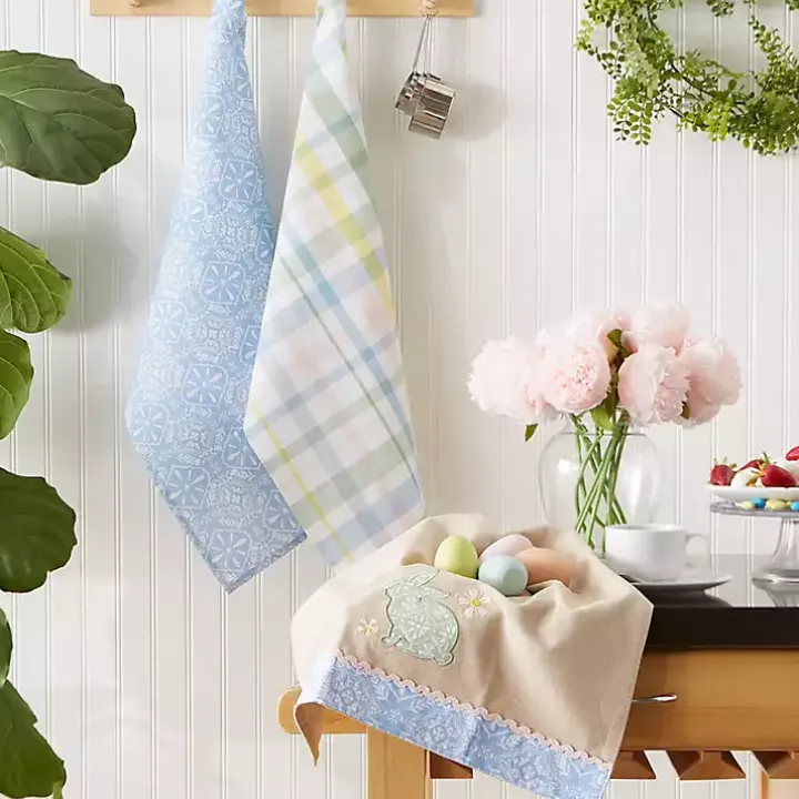 Garden Bunny Kitchen Towels, Set of 3