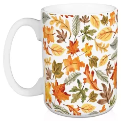 Gather & Fall Leaves Mugs, Set of 2