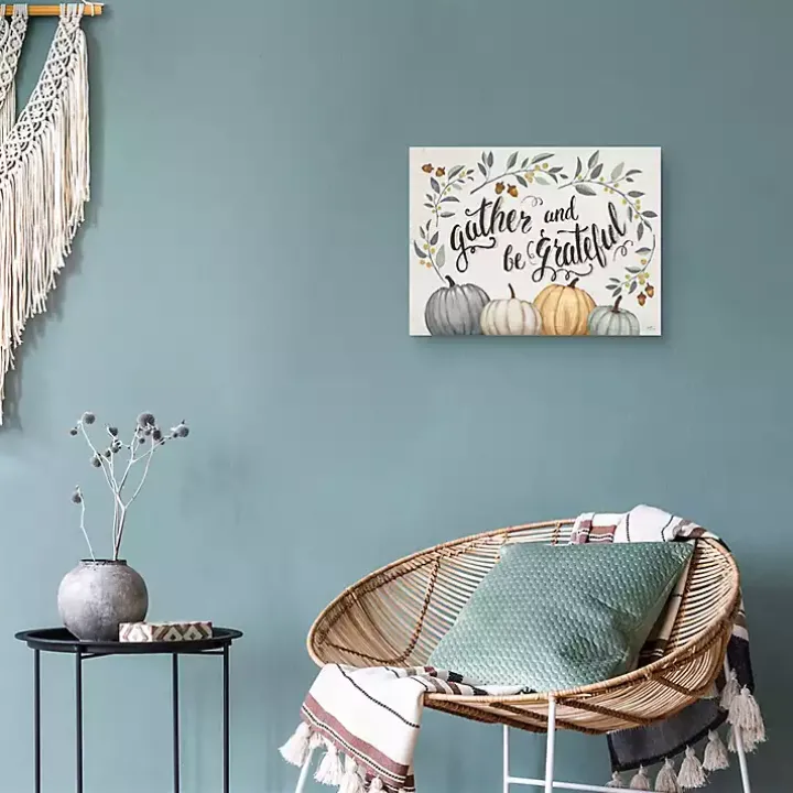 Gather and Be Grateful Halloween Wall Plaque