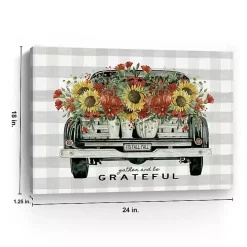 Gather and Be Grateful Truck Canvas Art Print