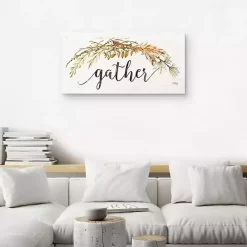 Gather Garland Fall Canvas Art Print