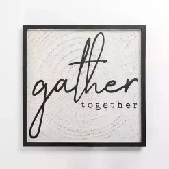 Gather Together Framed Wall Plaque