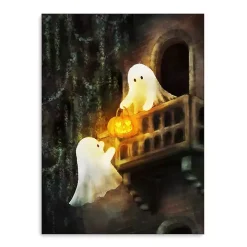 Ghostly Sweethearts Canvas Art Print