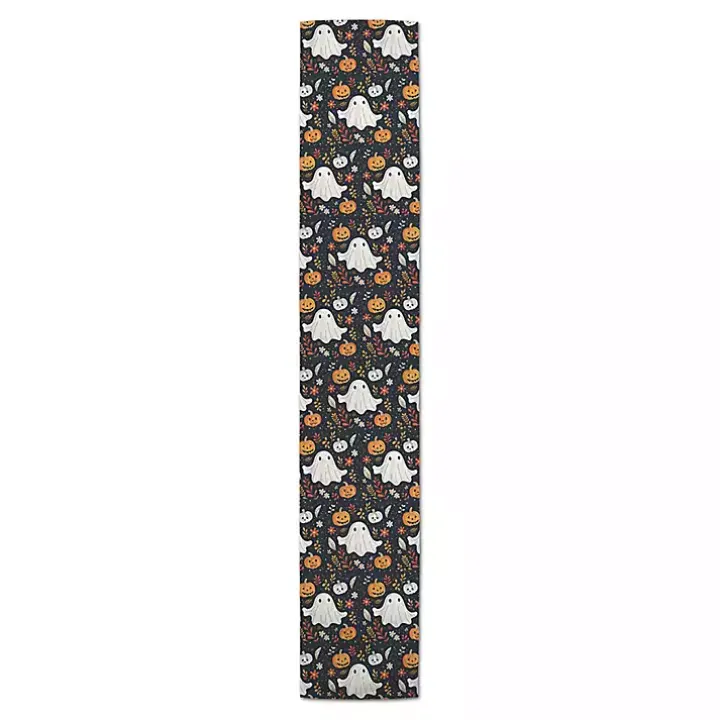 Ghosts and Pumpkins Halloween Table Runner, 72 in.