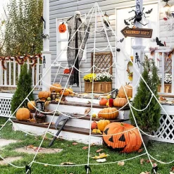 Giant Spider Web Outdoor Halloween Decoration