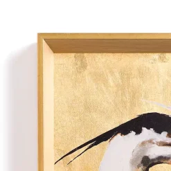 Gilded Egret Framed Art Print