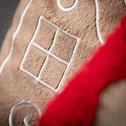 Gingerbread House Christmas Pillows, Set of 2