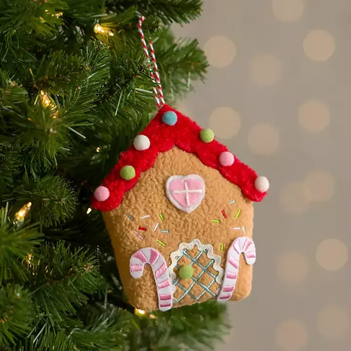 Gingerbread House Felt Ornament