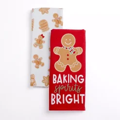 Gingerbread Kitchen Towels, Set of 2