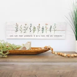 Give God Your Weakness Wall Plaque