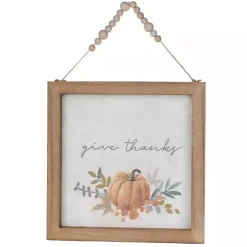 Give Thanks & Be Grateful Wall Plaques, Set of 2