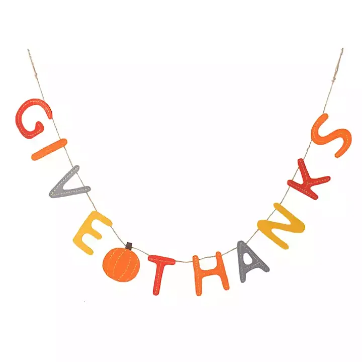 Give Thanks Colorful Banner