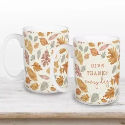 Give Thanks Every Day Mugs, Set of 2
