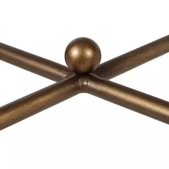 Glass and Metal Rectangle Porter Coffee Table