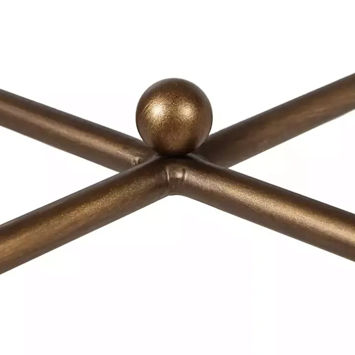 Glass and Metal Rectangle Porter Coffee Table