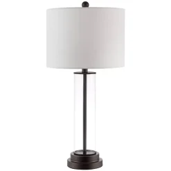 Glass Column Cassian Table Lamp