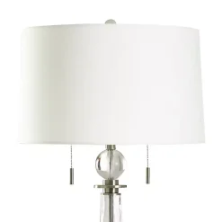 Glass Textured Teardrop Table Lamp