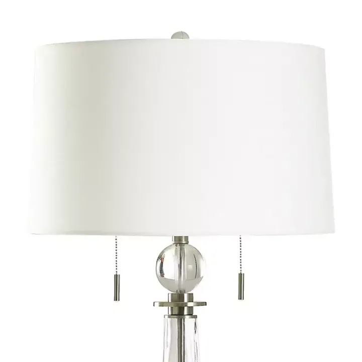 Glass Textured Teardrop Table Lamp