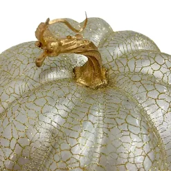 Glitter Crackle Champagne Pumpkin