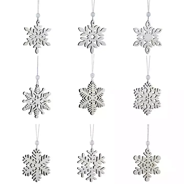 Glitter Snowflake 18-pc. Christmas Ornament Set