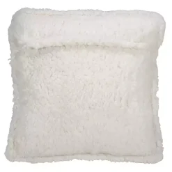 Glittery Gold Sherpa Sequins Throw Pillow