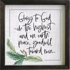 Glory to God Framed Wall Plaque