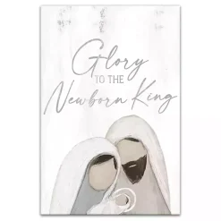 Glory to the Newborn King Canvas Art Print
