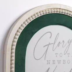 Glory to the Newborn King Arch Framed Art Print