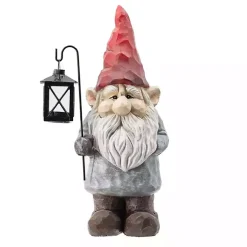 Gnome Holding Lantern Christmas Decoration