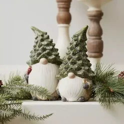Gnomes with Pine Tree Hats, Set of 2