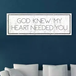 God Knew My Heart Needed You Canvas Art Print