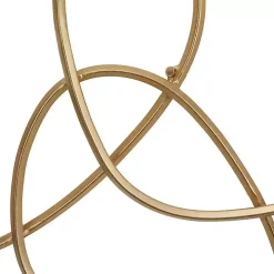 Gold Abstract Rings Metal Wall Plaque