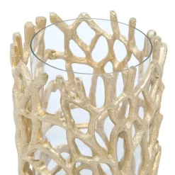 Gold Aluminum Coral Hurricane, 10 in.