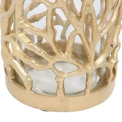 Gold Aluminum Coral Hurricane, 10 in.