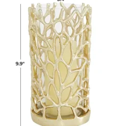 Gold Aluminum Coral Hurricane, 10 in.